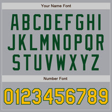 Laden Sie das Bild in den Galerie-Viewer, Custom Gray Gold-Green Authentic Two Tone Baseball Jersey