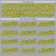Laden Sie das Bild in den Galerie-Viewer, Custom Gray Gold-Kelly Green Authentic Two Tone Baseball Jersey