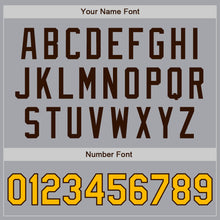 Laden Sie das Bild in den Galerie-Viewer, Custom Gray Gold-Brown Authentic Two Tone Baseball Jersey