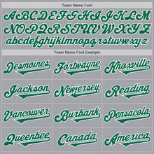 Laden Sie das Bild in den Galerie-Viewer, Custom Gray Kelly Green-White Authentic Two Tone Baseball Jersey