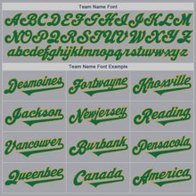 Laden Sie das Bild in den Galerie-Viewer, Custom Gray Kelly Green-Old Gold Authentic Two Tone Baseball Jersey