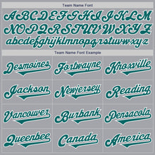 Laden Sie das Bild in den Galerie-Viewer, Custom Gray Teal-White Authentic Two Tone Baseball Jersey