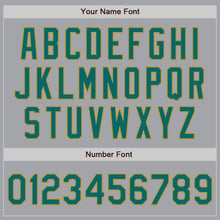 Laden Sie das Bild in den Galerie-Viewer, Custom Gray Teal-Old Gold Authentic Two Tone Baseball Jersey