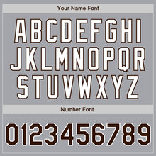 Laden Sie das Bild in den Galerie-Viewer, Custom Gray Brown-White Authentic Two Tone Baseball Jersey