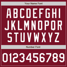 Laden Sie das Bild in den Galerie-Viewer, Custom Crimson White Authentic Two Tone Baseball Jersey