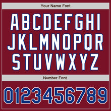 Laden Sie das Bild in den Galerie-Viewer, Custom Crimson Royal-White Authentic Two Tone Baseball Jersey