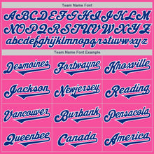 Laden Sie das Bild in den Galerie-Viewer, Custom Pink Royal-White Authentic Two Tone Baseball Jersey