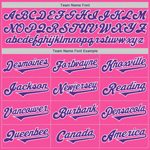 Laden Sie das Bild in den Galerie-Viewer, Custom Pink Purple-White Authentic Two Tone Baseball Jersey