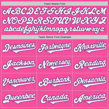 Laden Sie das Bild in den Galerie-Viewer, Custom Pink White-Purple Authentic Two Tone Baseball Jersey