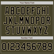 Laden Sie das Bild in den Galerie-Viewer, Custom Olive Black-Cream Authentic Two Tone Salute To Service Baseball Jersey