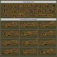 Laden Sie das Bild in den Galerie-Viewer, Custom Olive Black-Gold Authentic Two Tone Salute To Service Baseball Jersey