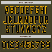 Laden Sie das Bild in den Galerie-Viewer, Custom Olive Black-Gold Authentic Two Tone Salute To Service Baseball Jersey