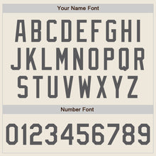 Load image into Gallery viewer, Custom Cream Steel Gray Pinstripe Steel Gray Authentic Two Tone Baseball Jersey