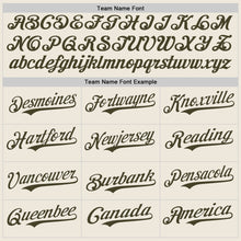 Load image into Gallery viewer, Custom Cream Olive Pinstripe Olive Authentic Two Tone Baseball Jersey