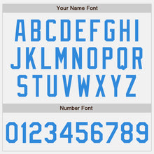 Load image into Gallery viewer, Custom White Electric Blue Pinstripe Electric Blue Authentic Two Tone Baseball Jersey