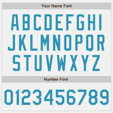 Load image into Gallery viewer, Custom White Panther Blue Pinstripe Panther Blue Authentic Two Tone Baseball Jersey