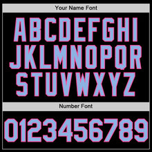 Load image into Gallery viewer, Custom Black Light Blue-Pink Digital Camo Two Tone Authentic Baseball Jersey