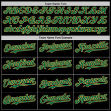 Load image into Gallery viewer, Custom Black Kelly Green-Old Gold Digital Camo Two Tone Authentic Baseball Jersey