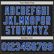 Load image into Gallery viewer, Custom Black Thunder Blue Neon Green-White Two Tone Authentic Baseball Jersey