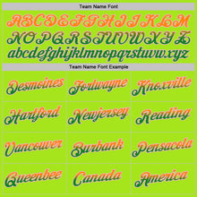 Laden Sie das Bild in den Galerie-Viewer, Custom Neon Green Bay Orange Grass Green-Light Pink Gradient Two Tone Performance T-Shirt