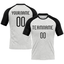 Загрузить изображение в средство просмотра галереи, Custom White Black Abstract Line Sublimation Volleyball Uniform Jersey