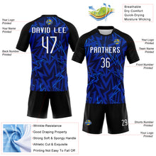 Загрузить изображение в средство просмотра галереи, Custom Navy Thunder Blue-Black Lightning Sublimation Volleyball Uniform Jersey