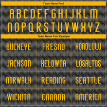 Load image into Gallery viewer, Custom Gray Gold-Black Geometric Shape Sublimation Volleyball Uniform Jersey