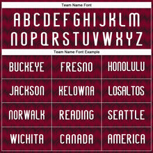 Загрузить изображение в средство просмотра галереи, Custom Maroon White-Black Geometric Shape Sublimation Volleyball Uniform Jersey