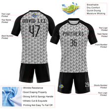 Загрузить изображение в средство просмотра галереи, Custom White Black Geometric Shape Sublimation Volleyball Uniform Jersey