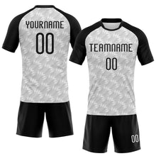 Загрузить изображение в средство просмотра галереи, Custom White Black Geometric Shape Sublimation Volleyball Uniform Jersey