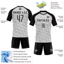 Загрузить изображение в средство просмотра галереи, Custom White Black Geometric Shape Sublimation Volleyball Uniform Jersey