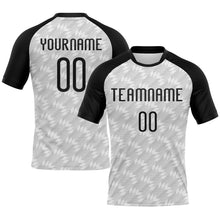 Загрузить изображение в средство просмотра галереи, Custom White Black Geometric Shape Sublimation Volleyball Uniform Jersey