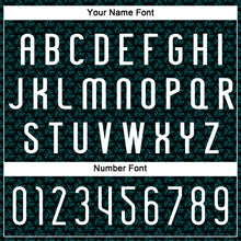 Charger l'image dans la galerie, Custom Teal White-Black Geometric Shape Sublimation Volleyball Uniform Jersey