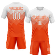 Загрузить изображение в средство просмотра галереи, Custom Orange White Geometric Shape Sublimation Volleyball Uniform Jersey