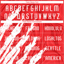 Load image into Gallery viewer, Custom Red White Abstract Fragment Art Sublimation Volleyball Uniform Jersey