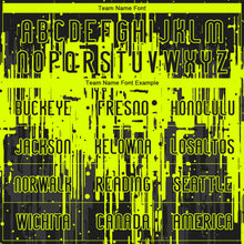 Загрузить изображение в средство просмотра галереи, Custom Black Neon Green Dripping Splatter Art Sublimation Volleyball Uniform Jersey