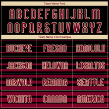 Laden Sie das Bild in den Galerie-Viewer, Custom Black Maroon-Cream Pinstripe Fade Fashion Sublimation Volleyball Uniform Jersey