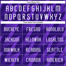 Charger l'image dans la galerie, Custom Purple White Zigzag Shape Sublimation Volleyball Uniform Jersey