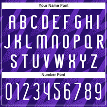 Charger l'image dans la galerie, Custom Purple White Zigzag Shape Sublimation Volleyball Uniform Jersey