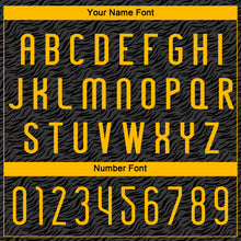 Загрузить изображение в средство просмотра галереи, Custom Black Gold Animal Print Sublimation Volleyball Uniform Jersey