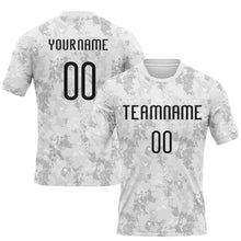 Загрузить изображение в средство просмотра галереи, Custom White Black-Gray Abstract Shape Sublimation Volleyball Uniform Jersey