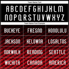 Загрузить изображение в средство просмотра галереи, Custom Black White-Red Geometric Shape Sublimation Volleyball Uniform Jersey