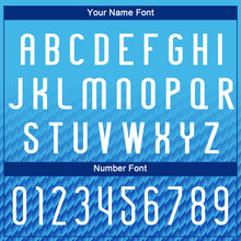 Load image into Gallery viewer, Custom Sky Blue White-Thunder Blue Geometric Shape Sublimation Volleyball Uniform Jersey