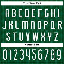 Load image into Gallery viewer, Custom Green White Geometric Shape Sublimation Volleyball Uniform Jersey