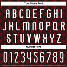 Laden Sie das Bild in den Galerie-Viewer, Custom Black White-Red Geometric Shape Sublimation Volleyball Uniform Jersey