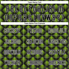 Загрузить изображение в средство просмотра галереи, Custom Black White-Neon Green Geometric Shape Sublimation Volleyball Uniform Jersey