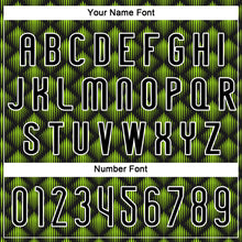 Загрузить изображение в средство просмотра галереи, Custom Black White-Neon Green Geometric Shape Sublimation Volleyball Uniform Jersey