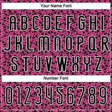 Load image into Gallery viewer, Custom Pink Black-White Geometric Shape Sublimation Volleyball Uniform Jersey