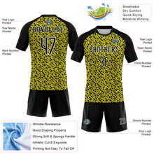 Charger l'image dans la galerie, Custom Light Yellow Black-White Geometric Shape Sublimation Volleyball Uniform Jersey