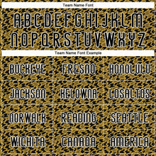 Charger l'image dans la galerie, Custom Old Gold Black-White Geometric Shape Sublimation Volleyball Uniform Jersey